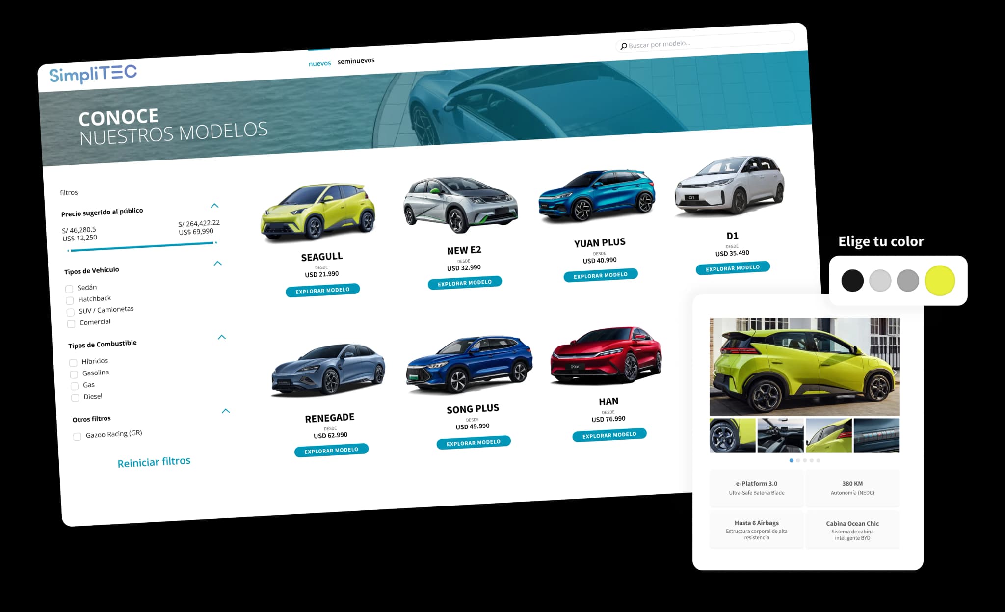 E-Shop de vehículos